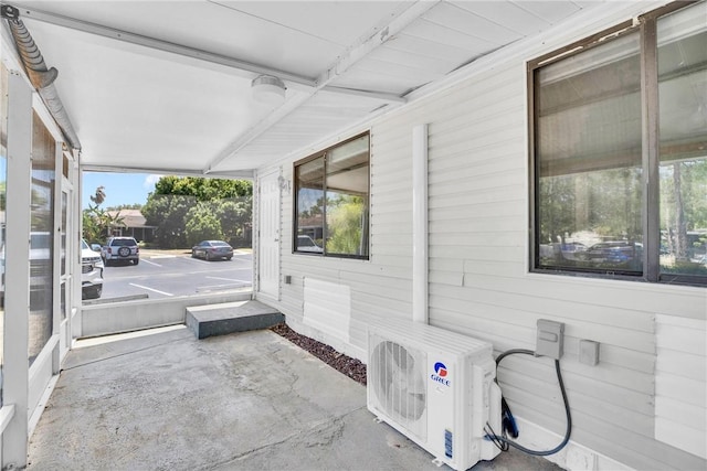 view of patio with ac unit