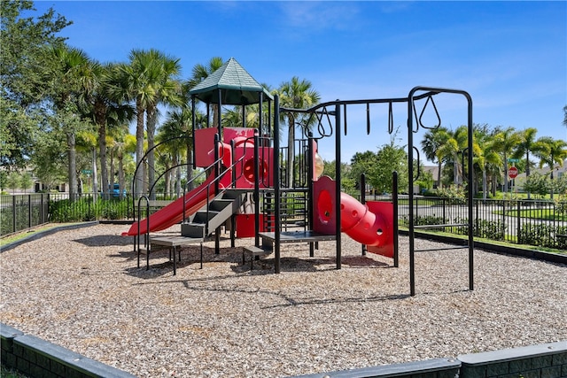 view of jungle gym