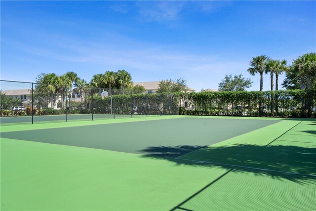 view of tennis court