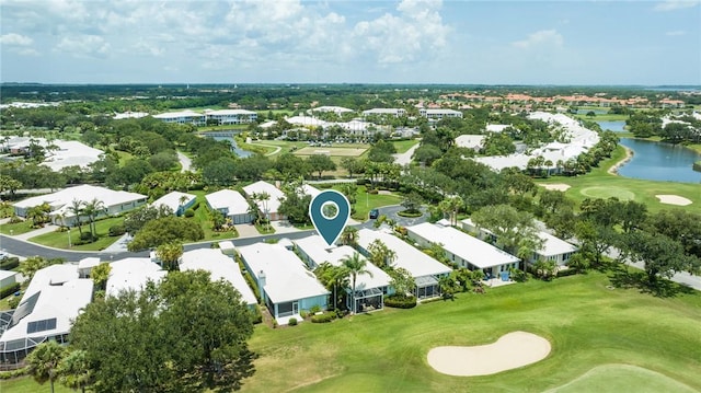 1135 Saint Georges Ln, Vero Beach, FL 32967 - aerial view of property's location featuring a golf course and nearby suburban area
