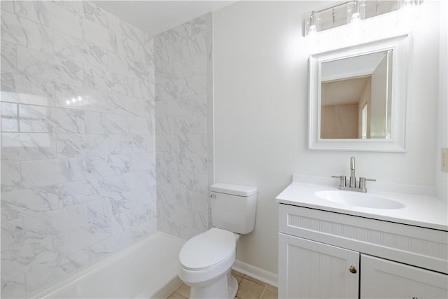 1936 5th Ave, Vero Beach, FL 32960 - bathroom with vanity, tile patterned flooring, and a shower