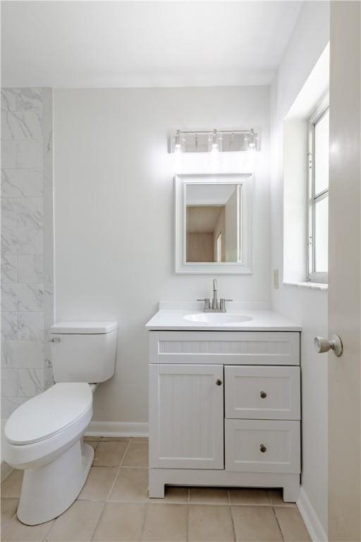 1936 5th Ave, Vero Beach, FL 32960 - full bath with vanity, tile patterned flooring, and a shower