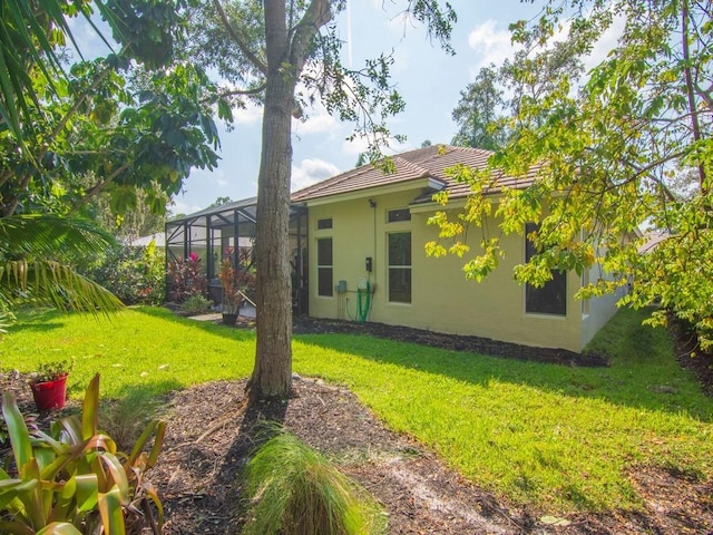 exterior space featuring a lanai