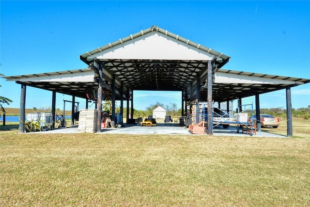 view of community with a yard