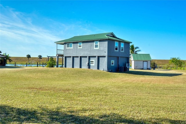 property view of water with a rural view