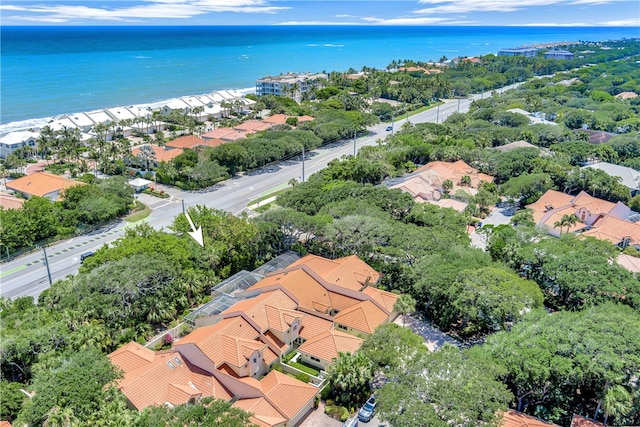 202 N Carmel Ct, Vero Beach, FL 32963 - drone / aerial view featuring a residential view and a water view