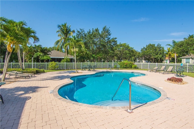 view of pool with a patio area