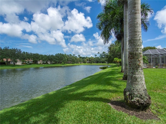 view of water feature