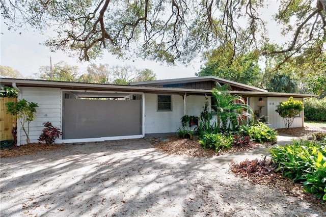 view of ranch-style home