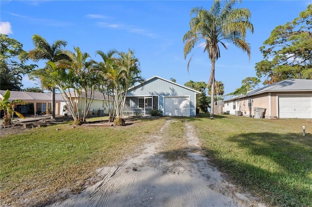 ranch-style house with a front yard