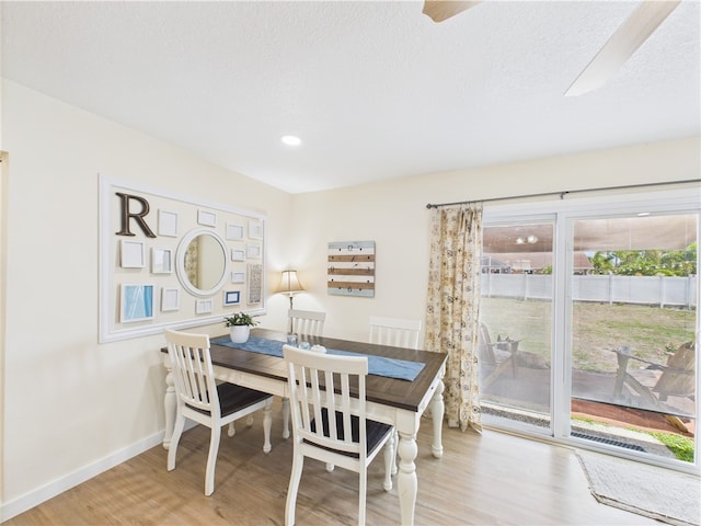 2297 Whiteside Ave SE, Palm Bay, FL 32909 - dining room with baseboards, recessed lighting, and wood finished floors