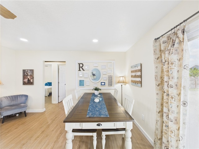 2297 Whiteside Ave SE, Palm Bay, FL 32909 - dining room featuring recessed lighting, baseboards, and light wood finished floors