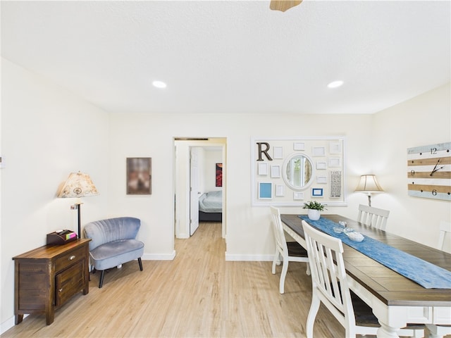 2297 Whiteside Ave SE, Palm Bay, FL 32909 - dining area with baseboards, recessed lighting, and light wood-style flooring