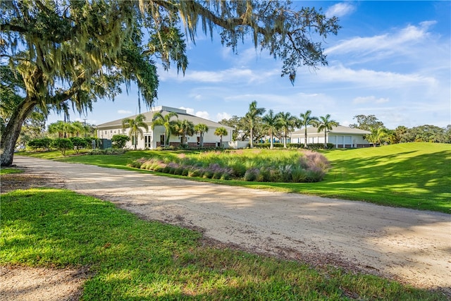 view of home's community featuring a yard