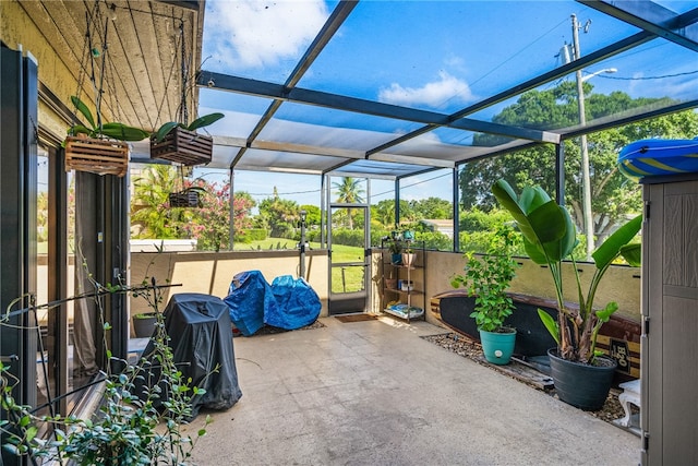 view of sunroom / solarium