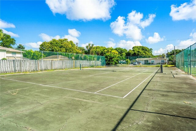 view of tennis court