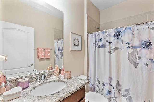 5744 Cahaba St, Port St Lucie, FL 34986 - full bath with vanity and curtained shower