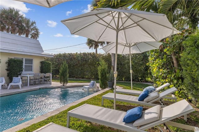 pool featuring a patio