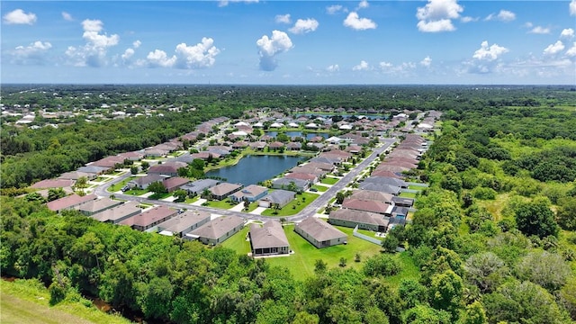 158 Port Royal Ct, Sebastian, FL 32958 - aerial perspective of suburban area featuring a large body of water and a heavily wooded area
