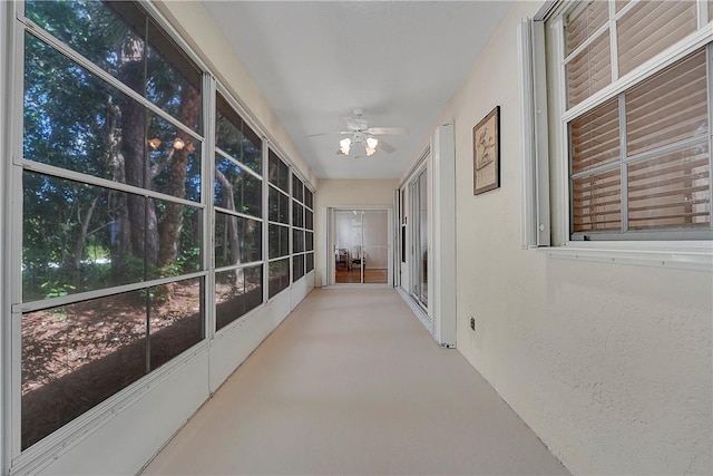 2540 46th Rd, Vero Beach, FL 32966 - hallway with concrete floors