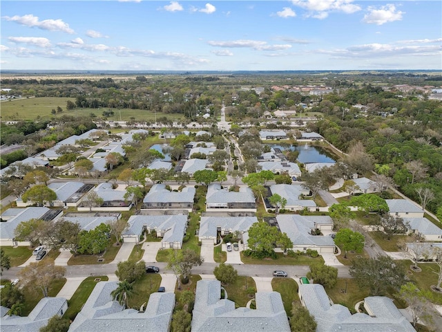 aerial view featuring a residential view