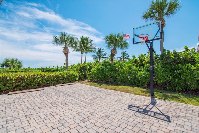 view of basketball court