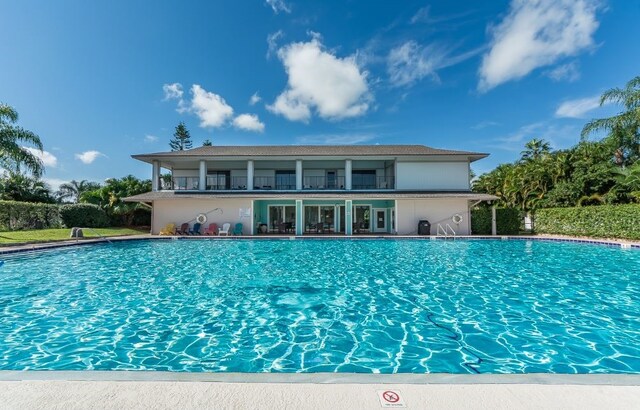 view of pool