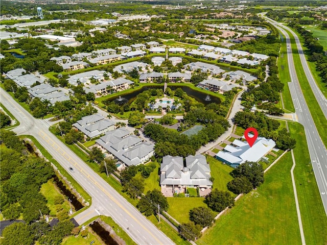 drone / aerial view featuring a residential view