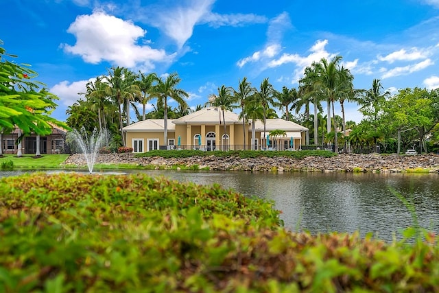 view of water feature