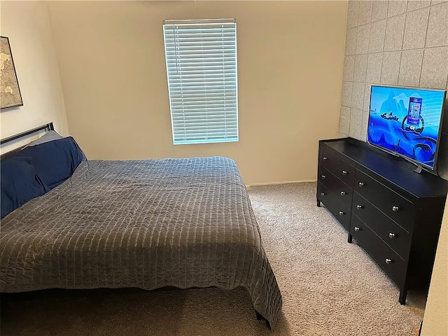 bedroom with carpet floors