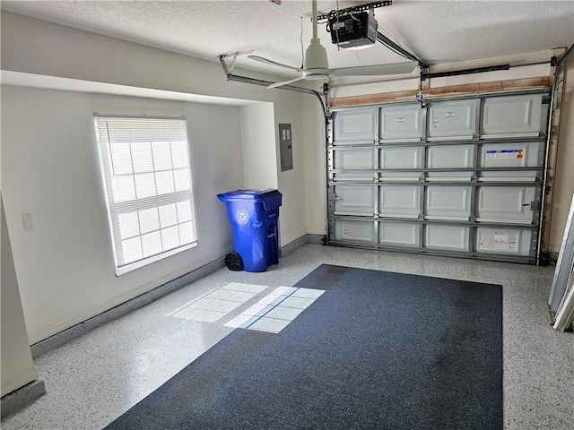 542 9th Pl, Vero Beach, FL 32960 - garage with a garage door opener and electric panel