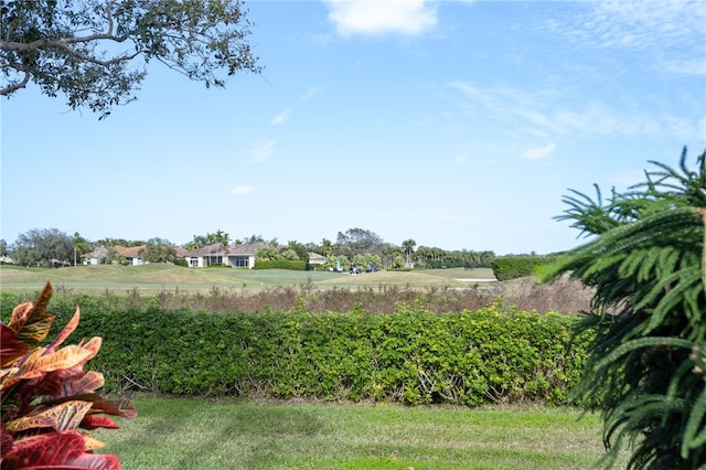 view of yard featuring a rural view