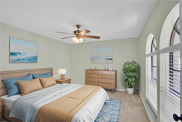 1011 Royal Palm Blvd Unit B3, Vero Beach, FL 32960 - bedroom featuring light carpet and ceiling fan