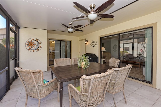 view of sunroom / solarium