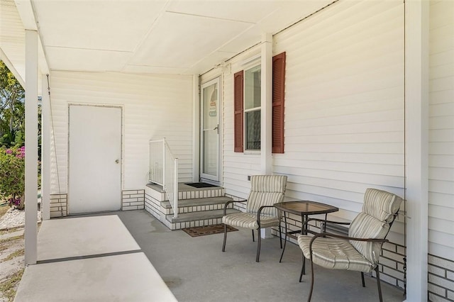 exterior space featuring a porch