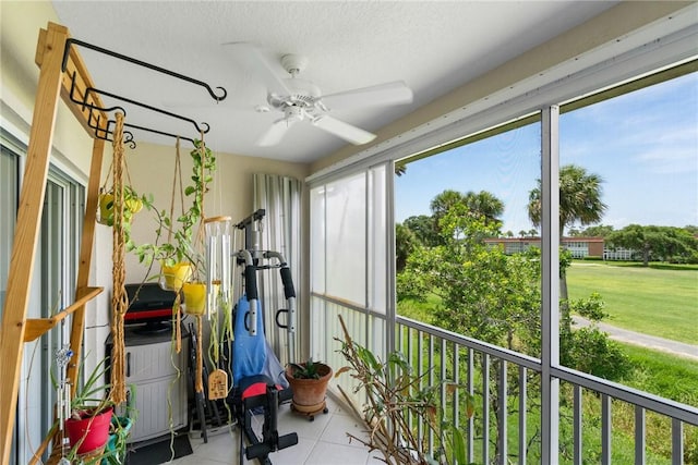 255 Grand Royale Cir Unit 204, Vero Beach, FL 32962 - sunroom / solarium with plenty of natural light, tile patterned flooring, and a textured ceiling