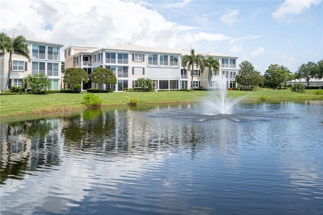 view of water feature