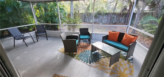 view of sunroom / solarium