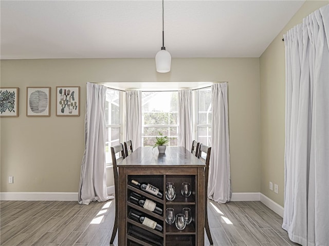 dining room featuring light wood-type flooring