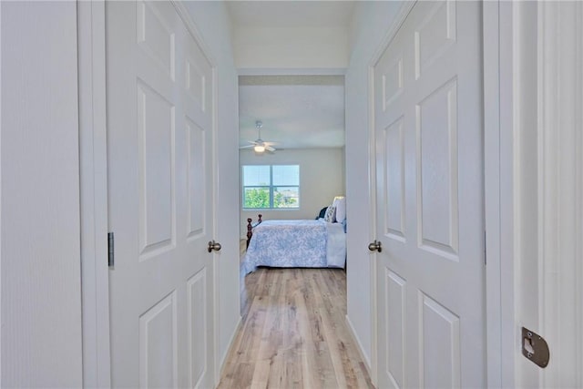 interior space with light wood finished floors