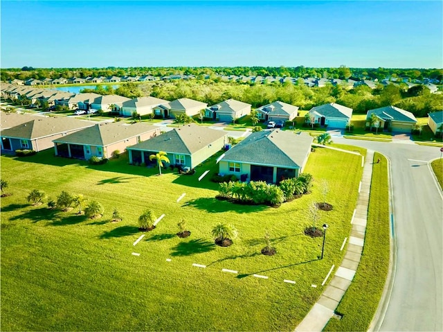 bird's eye view featuring a residential view