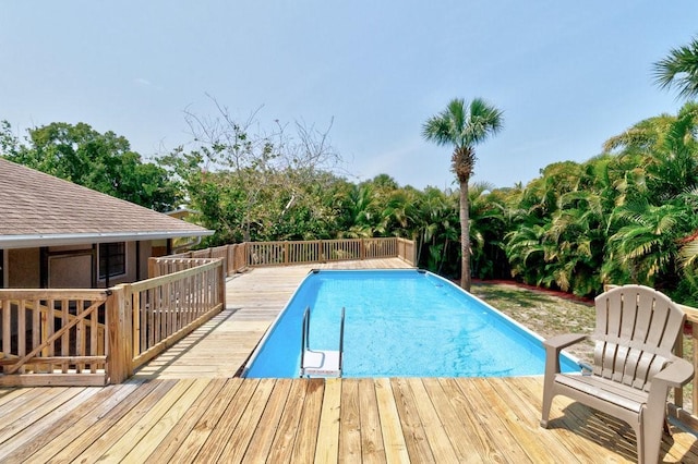 841 Carnation Dr, Sebastian, FL 32958 - outdoor pool featuring a deck