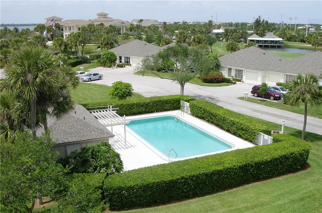 view of pool with a patio