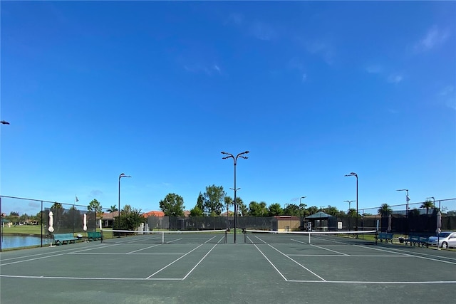 view of sport court