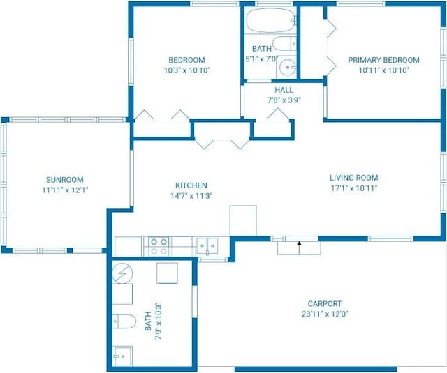 660 14th St, Vero Beach, FL 32960 - room layout