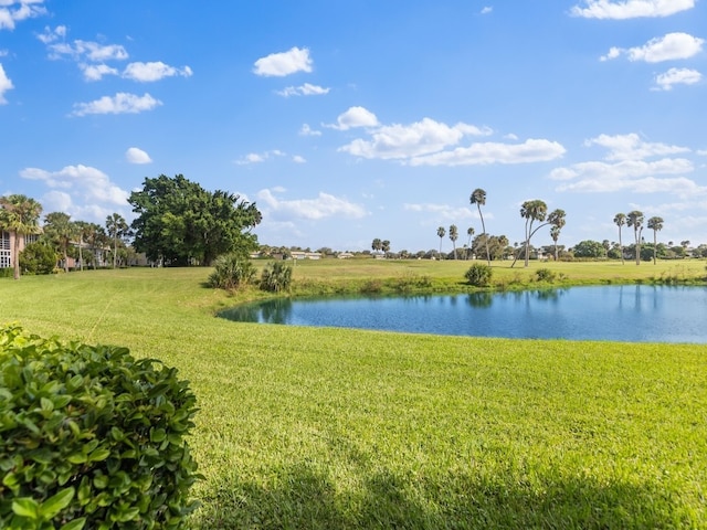 view of water feature