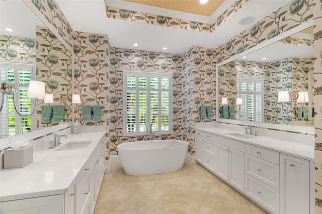 815 Starboard Dr, Vero Beach, FL 32963 - bathroom with vanity and a bathing tub