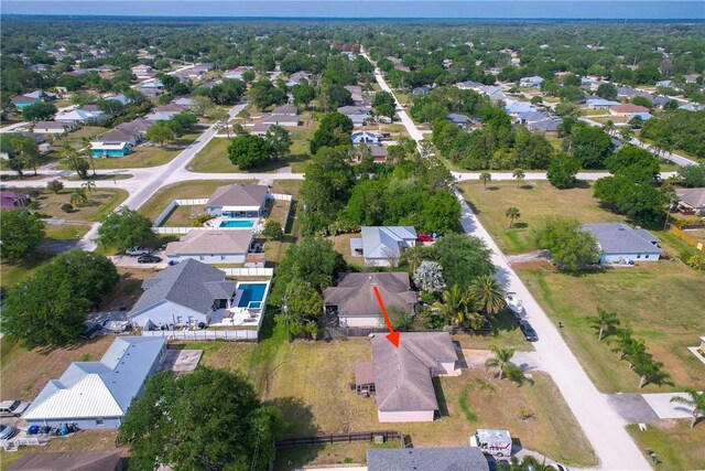bird's eye view featuring a residential view