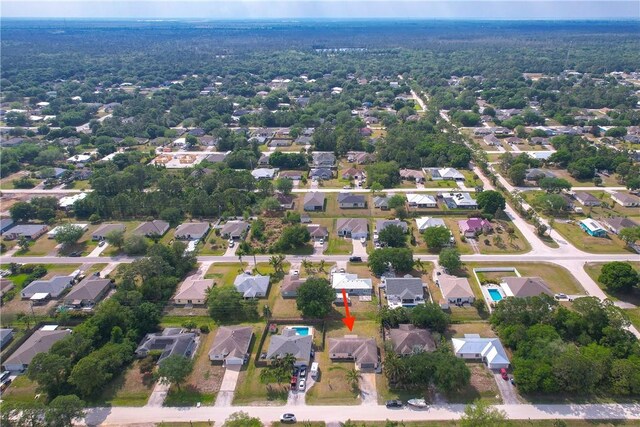 birds eye view of property featuring a residential view