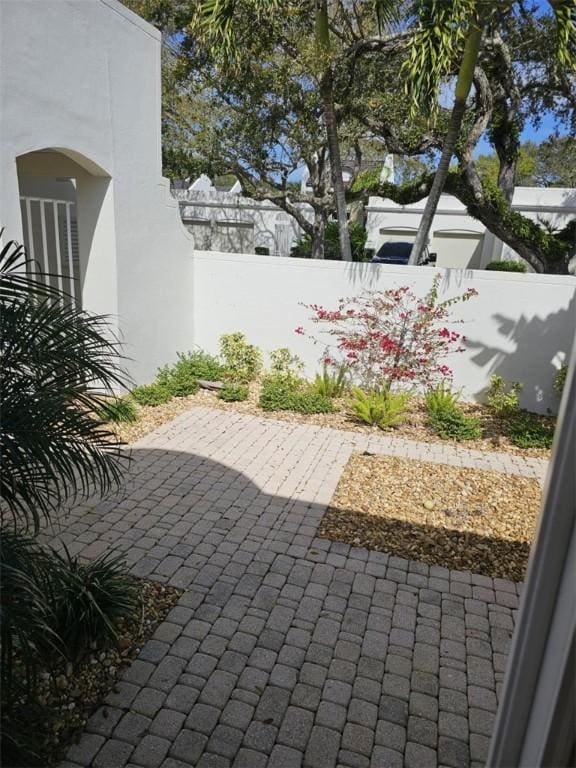 view of patio / terrace featuring fence private yard